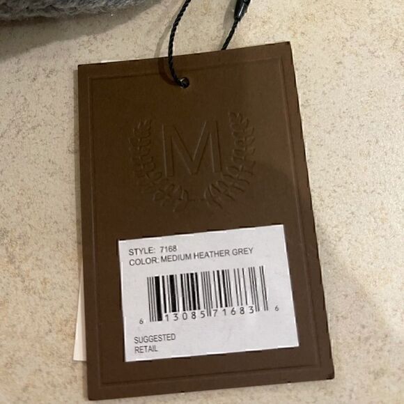 Nordstrom Modena New York Heather Grey Beanie NWT - Picture 3 of 4